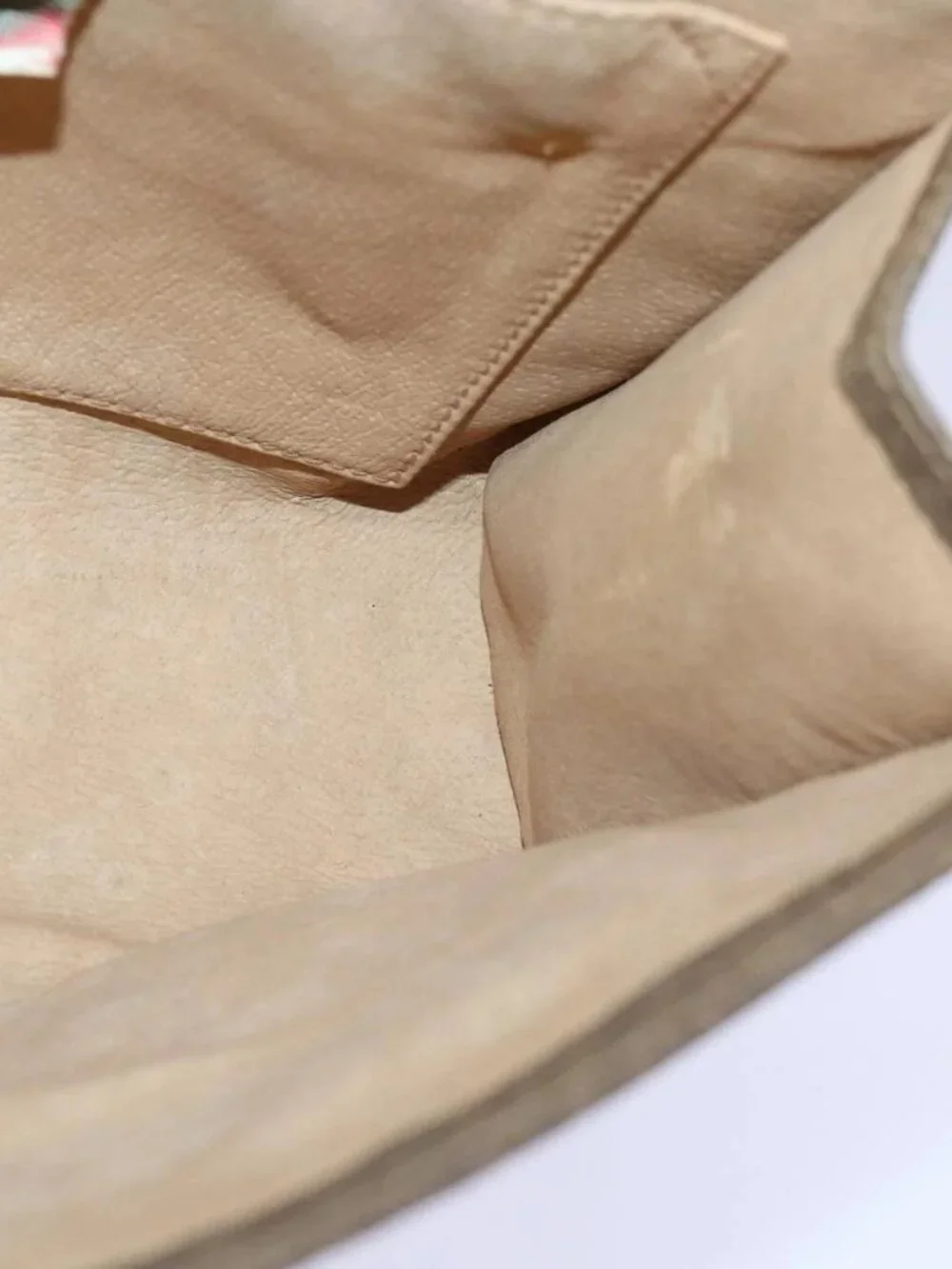 GUCCI GG Supreme Web Sherry Line Clutch Bag PVC Beige Gold 89 01 030 Auth 84639 - Picture 9 of 16